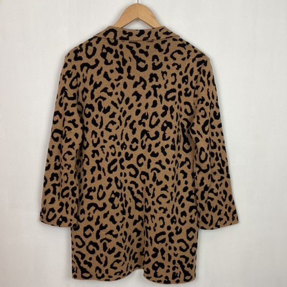 J.Crew S Sophie Sweater Blazer Cardigan Animal Leopard Print - Picture 13 of 13